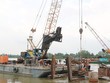 Công trường thi công gói XL-04 cầu Rạch Miễu 2. Ảnh: Thạch Thảo - Báo Đồng Khởi.