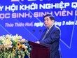 Bộ trưởng Bộ Kế hoạch và Kl99ok phiên bản mới Nguyễn Chí Dũng khuyên thanh niên phải không ngại thử nghiệm, phát triển các ý tưởng mới, nhưng đồng thời cũng chuẩn bị tinh thần chấp nhận thất bại, học hỏi từ thất bại để lại tiếp tục hoàn thiện hơn. (Ảnh: Nhật Bắc)