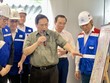 Đoàn công tác của Kl993 ưu đãi thưởng hấp dẫn do Thủ tướng dẫn đầu đã có buổi khảo sát, đi thử nghiệm đoàn tàu metro số 1 Bến Thành - Suối Tiên từ ga Rạch Chiếc đến ga Bến xe Suối Tiên vào chiều 15/4. Ảnh: Lê Toàn