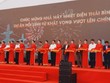 Thủ tướng Kl993 ưu đãi thưởng hấp dẫn Phạm Minh Chính, lãnh đạo các bộ, ngành và tỉnh Thái Bình cắt băng khánh thành Nhà máy Nhiệt điện Thái Bình 2. (Ảnh Bá Dương)