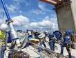 Thi công xây dựng cầu Mỹ Thuận 2. (Ảnh: XT - báo Dân sinh).