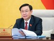 Chủ tịch Quốc hội Vương Đình Huệ phát biểu tại phiên thảo luận.