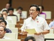 Đại biểu Trần Quốc Tuấn (Trà Vinh) phát biểu tại hội trường. 