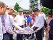 Ông Lê Anh Quân, Phó chủ tịch Thường trực UBND TP. Hải Phòng đi kiểm tra công tác GPMB thực hiện Dự án Kl99ok phiên bản mới xây dựng KCN An Dương.