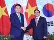 Thủ tướng Kl993 ưu đãi thưởng hấp dẫn Phạm Minh Chính tiếp Tổng thống Hàn Quốc Yoon Suk Yeol (Ảnh: TTXVN) 