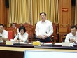 Chủ tịch UBND tỉnh Thái Bình Nguyễn Khắc Thận phát biểu tại buổi làm việc