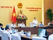 Chủ tịch Quốc hội Vương Đình Huệ tại phiên họp thứ 24 của Ủy ban Thường vụ Quốc hội.