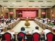 Buổi làm việc của Chủ tịch Quốc hội Vương Đình Huệ và đoàn công tác của Quốc hội với Ban Thường vụ Thành ủy Hà Nội. Ảnh: quochoi.vn