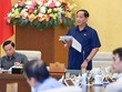 Phó chủ tịch Quốc hội Trần Quang Phương phát biểu tại phiên thảo luận.