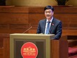 Chủ nhiệm Ủy ban Kl992 cổng game cá cược Vũ Hồng Thanh báo cáo tại phiên họp. 