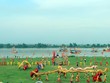 Lễ hội quân trên sông Lục Đầu tại lễ hội mùa thu Côn Sơn - Kiếp Bạc năm 2022. Ảnh: Mạnh Tú