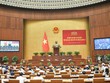 Phó chủ tịch Thường trực Quốc hội Trần Thanh Mẫn phát biểu khai mạc Hội nghị. (Ảnh:Quochoi.vn).