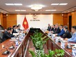 Lãnh đạo Bộ Công thương tại buổi làm việc với Hội đồng ngũ cốc Hoa Kỳ.