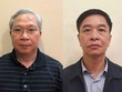 Bị cáo Mai Tuấn Anh (ảnh trái) và Trần Văn Tám bị cáo buộc gây thất thoát hơn 460 tỷ đồng.