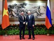 Chủ tịch nước Võ Văn Thưởng gặp Tổng thống Liên bang Nga Vladimir Putin. (Ảnh: TTXVN)