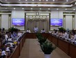 Ông Phan Văn Mãi, Chủ tịch UBND TP.HCM nêu quan điểm tại hội nghị lấy ý kiến về Đề án nghiên cứu xây dựng Cảng trung chuyển quốc tế Cần Giờ - Ảnh: Lê Quân