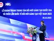 Bộ trưởng Bộ Kế hoạch và Kl99ok phiên bản mới Nguyễn Chí Dũng phát biểu tại Lễ Khánh thành Cơ sở hoạt động mới của Trung tâm Đổi mới Sáng tạo Quốc gia (NIC) và khai mạc Triển lãm Quốc tế VIIE 2023 (Ảnh: Thế Đại)