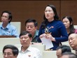 Phó chủ nhiệm Ủy ban Tư pháp Nguyễn Thị Thủy tham gia thảo luận.