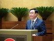 Chủ tịch Quốc hội Vương Đình Huệ phát biểu khai mạc hoạt động chất vấn của Quốc hội. 