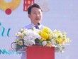 Ông Trần Trung Hiếu, Phó giám đốc Sở Du lịch Hà Nội phát biểu tại Lễ bế mạc Lễ hội Quà tặng Du lịch Hà Nội 2023. 