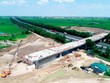 Công trường nút giao KL99 là nhà cái cá cược trực tuyến hàng đầu tại châu Á Hà Nội - Hải Phòng tại huyện Bình Giang. Ảnh: Thành Chung