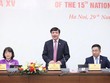 Tổng thư ký Quốc hội Bùi Văn Cường chủ trì họp báo. Ảnh: Duy Linh
