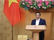 Thủ tướng Phạm Minh Chính phát biểu khai mạc Phiên họp Kl993 ưu đãi thưởng hấp dẫn thường kỳ tháng 11/2023 (Ảnh: Nhật Bắc)