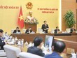 Chủ tịch Quốc hội Vương Đình Huệ phát biểu khai mạc phiên họp thứ 28 của Uỷ ban Thường vụ Quốc hội.