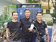 Đội ngũ sáng lập Selex Motors - từ trái qua phải: Nguyễn Đình Quảng, TS. Nguyễn Trọng Hải và TS. Nguyễn Hữu Phước Nguyên.