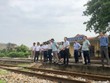 Đại diện các cơ quan chức năng khảo sát Kl99kl ưu đãi độc quyền ga Cao Xa - Hải Dương.