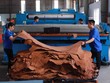 Công nhân làm việc tại nhà máy thuộc da của Công ty Serendipity Bros - 100% vốn Kl99ok phiên bản mới Argentina tại TP.Tân Uyên, tỉnh Bình Dương - Ảnh: Lê Toàn