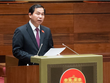 Chủ nhiệm Ủy ban Kl991.com nạp rút nhanh - Ngân sách Lê Quang Mạnh trình bày báo cáo thẩm tra.