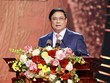 Thủ tướng Kl993 ưu đãi thưởng hấp dẫn Phạm Minh Chính phát biểu tại buổi lễ. (Ảnh: Chí Cường)