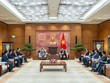 Chủ tịch Quốc hội Vương Đình Huệ tiếp Đại sứ Trung Quốc Hùng Ba tại Nhà Quốc hội.