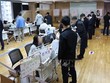 Điểm bỏ phiếu sớm trong cuộc bầu cử Quốc hội khóa 22 tại Seoul, Hàn Quốc ngày 5/4/2024. Ảnh: Yonhap/TTXVN