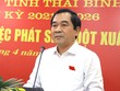Phó Bí thư thường trực Tỉnh ủy, Chủ tịch HĐND tỉnh Thái Bình Nguyễn Tiến Thành phát biểu tại kỳ họp.