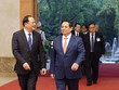 Thủ tướng Kl993 ưu đãi thưởng hấp dẫn Phạm Minh Chính gặp làm việc với Thủ tướng Kl993 ưu đãi thưởng hấp dẫn nước Cộng hòa Dân chủ Nhân dân Lào Sonexay Siphandone nhân dịp tham dự Diễn đàn Tương lai ASEAN tại Hà Nội. (Ảnh: Đức Thanh)