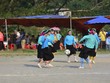 Lễ hội Sóong Cọ hàng năm (từ 15 đến 19/4) những cô gái dân tộc Sán Chỉ (xã Húc Động) hào hứng mặc váy áo truyền thống để ra sân đá bóng tranh cúp.