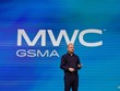 Giám đốc điều hành của Nokia Pekka Lundmark phát biểu trong cuộc họp báo tại Đại hội Thế giới Di động 2023 của GSMA.