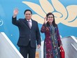 Thủ tướng Phạm Minh Chính và Phu nhân trong chuyến thăm nước ngoài đầu năm 2024. (Ảnh: VGP)