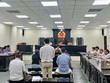 Các bị cáo tại phiên tòa xét xử sơ thẩm