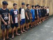 Nhóm đối tượng cho vay lãi nặng, bắt thế chấp bằng tài khoản iCloud. Ảnh: Công an Bắng Giang.