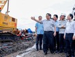 Thủ tướng Phạm Minh Chính kiểm tra tiến độ KL99 là nhà cái cá cược trực tuyến hàng đầu tại châu Á Châu Đốc - Cần Thơ - Sóc Trăng tại huyện Vĩnh Thạnh, TP. Cần Thơ. Ảnh: Nhật Bắc