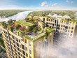 Một góc toàn cảnh “khu vườn trên mây” thuộc khu căn hộ A&T Sky Garden