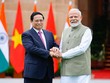 Thủ tướng Ấn Độ Narendra Modi chào đón Thủ tướng Phạm Minh Chính thăm cấp 99Kl99 trực tiếp đá gà tới Ấn Độ. (Ảnh: Nhật Bắc)
