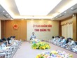 Phó chủ tịch UBND tỉnh Quảng Trị Lê Đức Tiến chủ trì cuộc họp