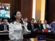 Bị cáo Trương Mỹ Lan tại phiên xét xử sơ thẩm hồi tháng 4.