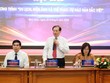 Thứ trưởng Bộ Văn hóa, Thể thao và Du lịch Tạ Quang Đông phát biểu tại họp báo