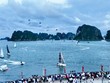 Nhiều màn trình diễn hấp dẫn của các loại hình thể thao mặt nước và trên không tại lễ hội. Ảnh: Báo Quảng Ninh