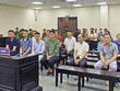 Các bị cáo tại tòa.